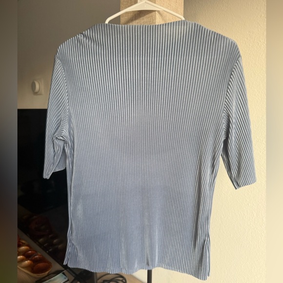 Mock/ Boat Neck Ribbed Top - Picture 4 of 5